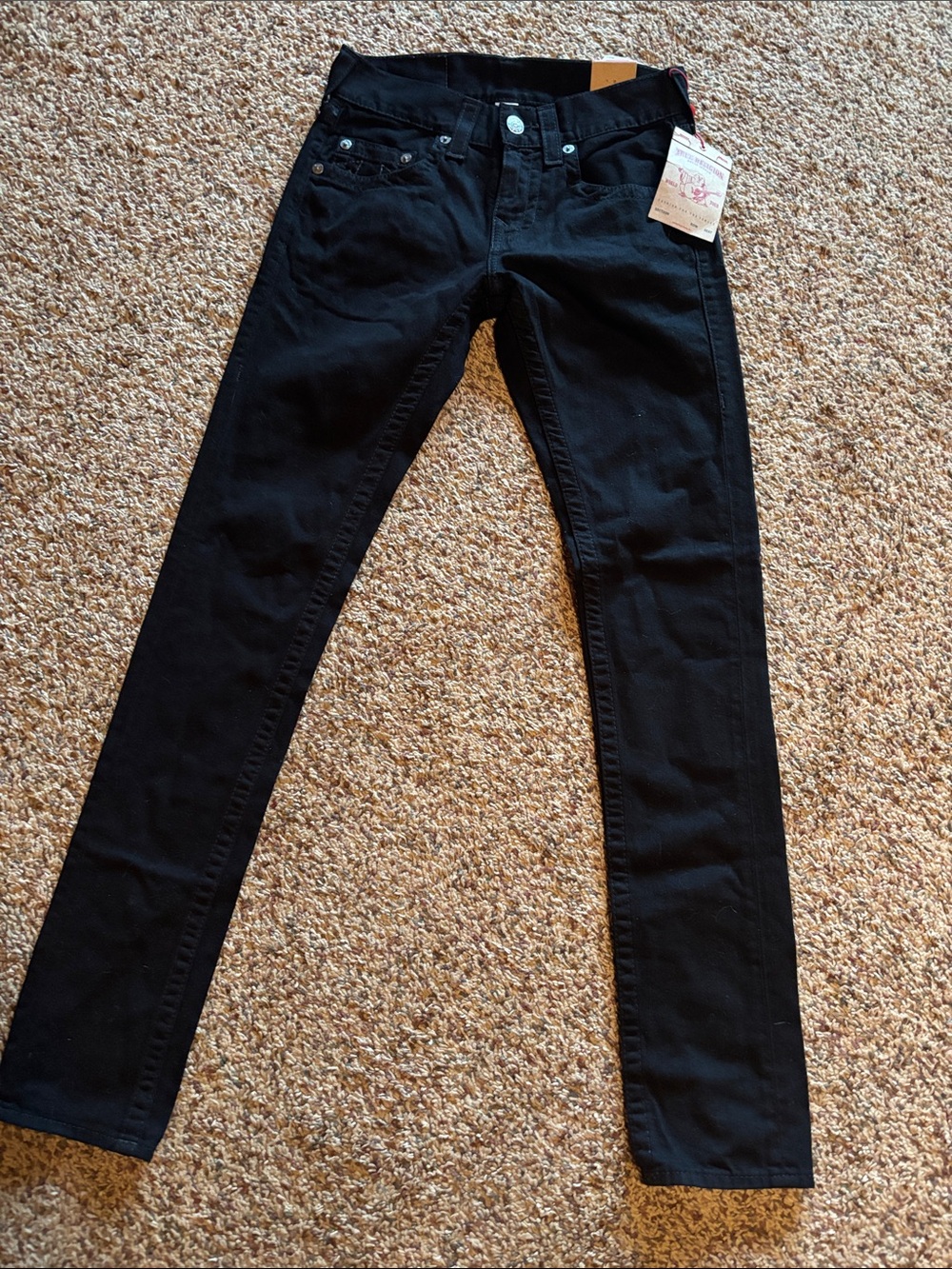 True Religion Black Denim Jeans with Branded Tag